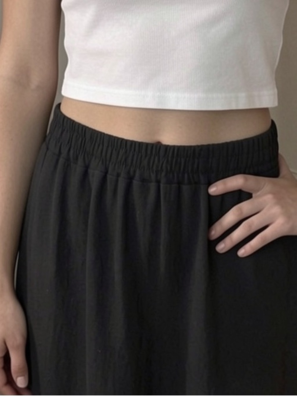 ❤️ 5 for $20! Be-Lux Black black split skirt